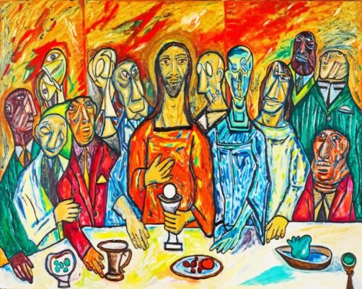 last-supper-abstract-paint-by-number