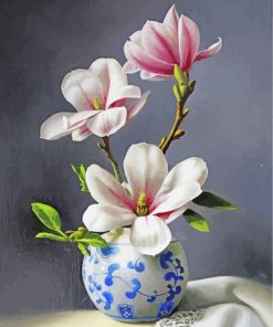 magnolia-flowers-in-a-vase-paint-by-numbers