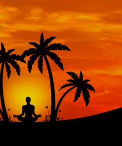 meditation-yoga-silhouette-paint-by-numbersmeditation-yoga-silhouette-paint-by-numbers
