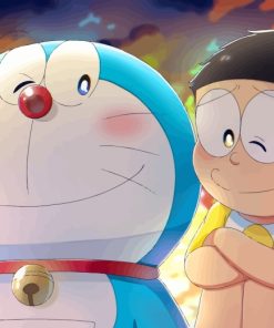 Nobita And Doraemon Paint by numberrs