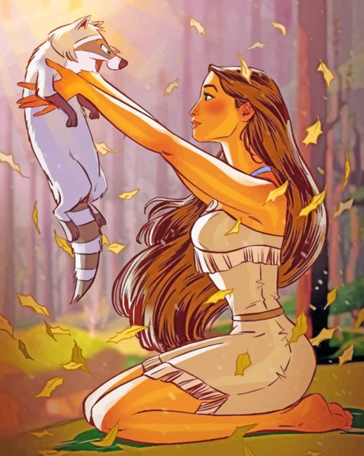 pocahontas-Disney-paint-by-number-1
