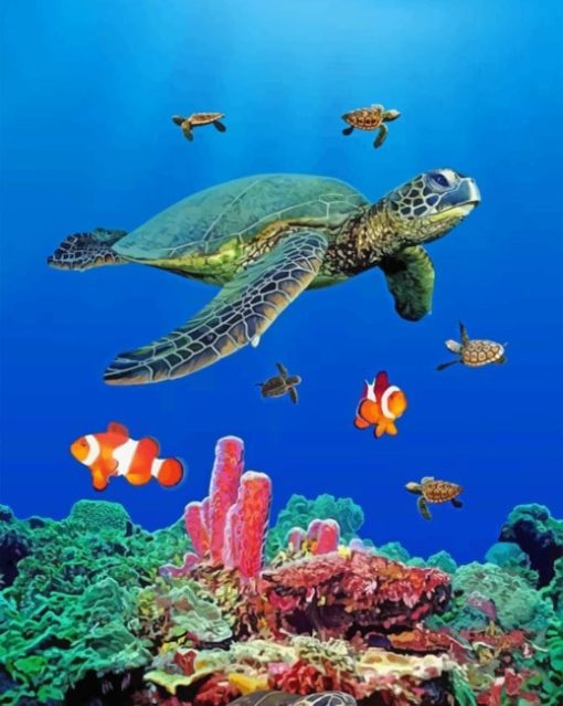 sea-turtles-paint-by-number
