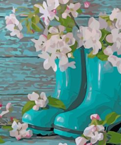 shoes-and-flowers-paint-by-number