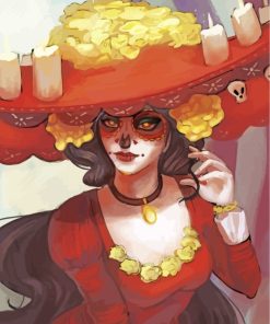 sugar--skull-woman-paint-by-numbers