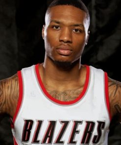 The Basketball Player Damian Lillard Paint by numbers