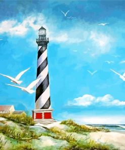 The Cape Hatteras Lighthouse Paint by numbers