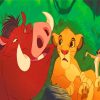 Timon Pumbaa And Lion Paint by numbers