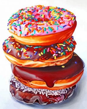 Doughnuts-paint-by-number