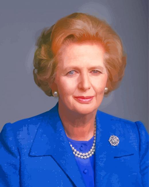 Beautiful Margaret Thatcher paint by numbers