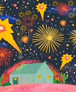 Fireworks Art paint by number