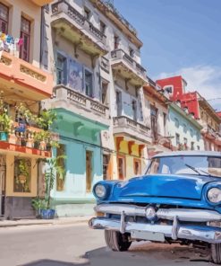 Cuba Havana Streets paint by numbers