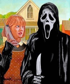 american gothic Ghostface paint by numbers