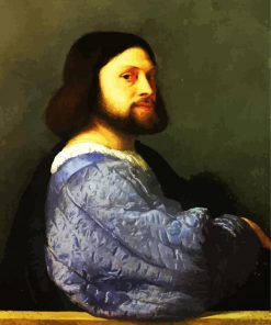 A Man With A Quilted Sleeve By Tiziano Paint By Number