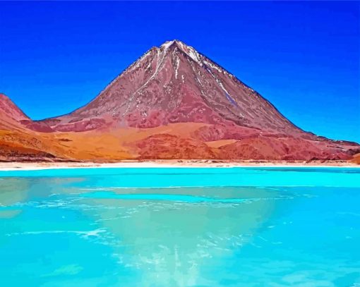 Green lake Bolivia paint by numbers