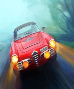 Alfa Romeos Car Art paint by numbers