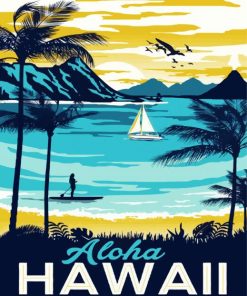 Aloha Poster paint by numbers
