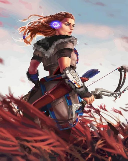 Aloy Horizon Zero Game paint by numbers