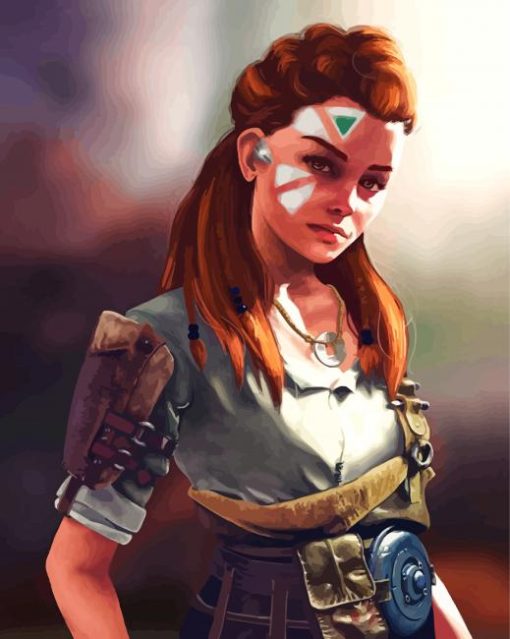 Aloy Horizon Zero Dawn paint by numbers
