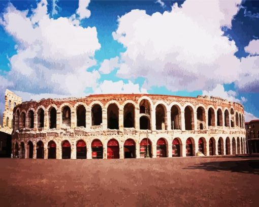 Arena Amphitheatre Verona paint by numbers