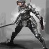 Armor Woman paint by numbers