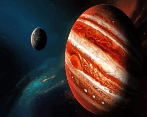 Astronomy Jupiter Planet Paint By Number