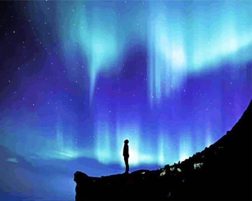 Aurora Spiritual Awakening Silhouette Paint By Number