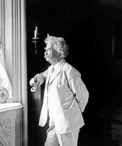 Author Mark Twain paint by numbers