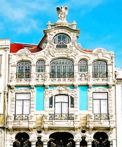 Aveiro Buildings paint by numbers