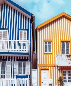Aveiro Colorful Buildings Paint By Number