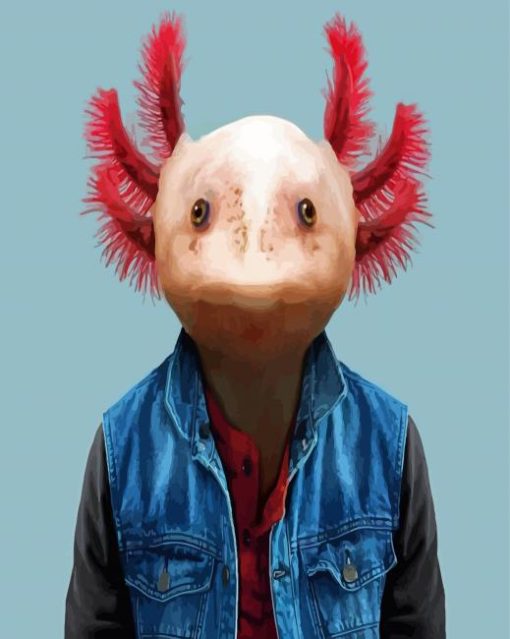Axolotl Man Paint By Number