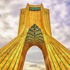 Azadi Tower Iran Tehran paint by numbers