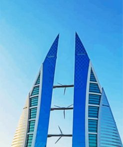 Bahrain World Trade Centre Paint By Number