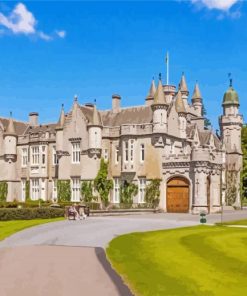 Balmoral Castle In Scotland paint by numbers
