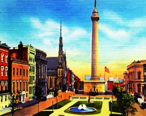 Baltimore Washington Art paint by numbers