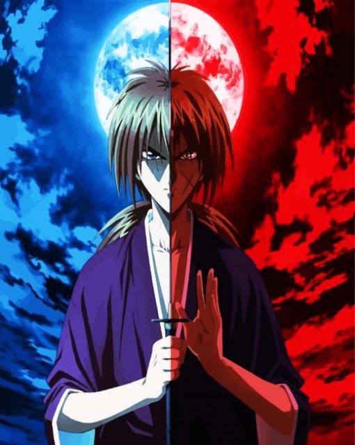 Battoussi Kenshin Himura Paint By Numbers