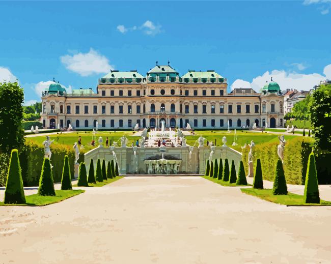 Belvedere Palace Wien Paint By Number