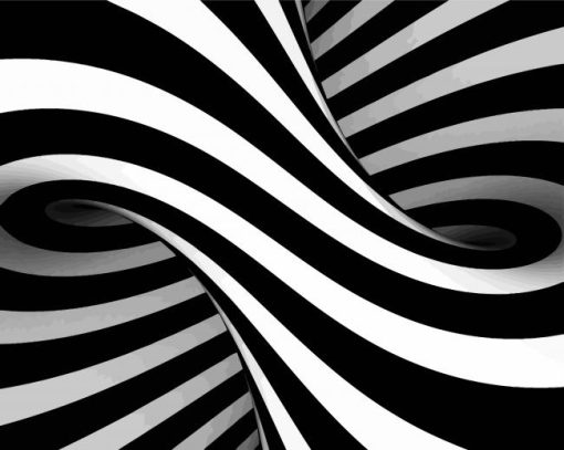 Black And White Illustration paint by numbers