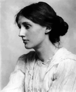 Black And White Virginia Woolf Paint By Number