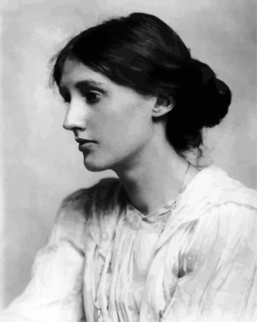 Black And White Virginia Woolf Paint By Number