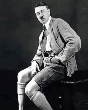 Black And White Adolf Hitler Paint By Number