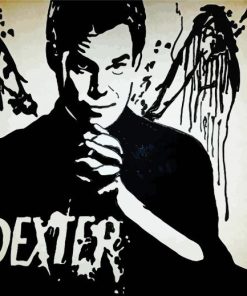 Black and White Dexter Paint By Number