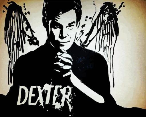 Black and White Dexter Paint By Number