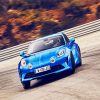 Blue Renault Alpine Car paint by numbers