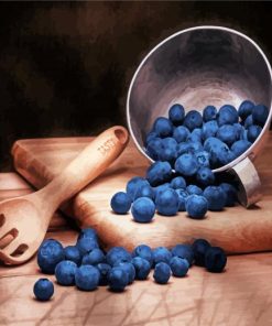 Blueberries Still Life paint by numbers