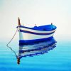 Blue Boat Paint By Number