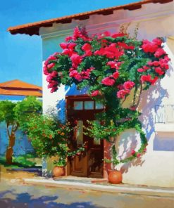 Bougainvillea House paint by numbers