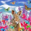 Bunny and Butterflies paint by numbers