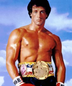Rocky Balboa Champion Paint By Number