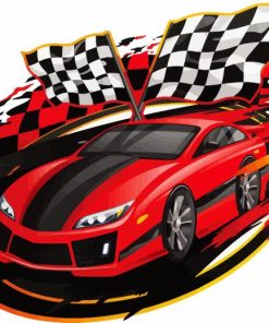 Cars Racing paint by numbers