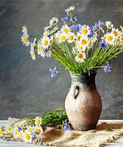 Chamomile Vase paint by numbers